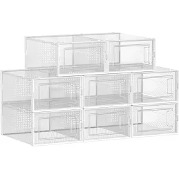 Set di 8 contenitori porta-scarpe AXION / Trasparenti