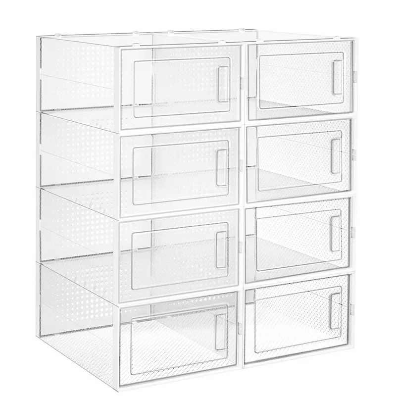 Set di 8 contenitori porta-scarpe AXION / Trasparenti