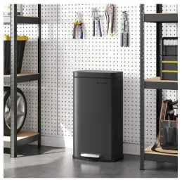 Pattumiera STING a pedale 30 L / Nero opaco