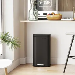 Pattumiera STING a pedale 30 L / Nero opaco