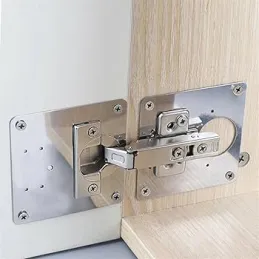 Kit di riparazione per il fissaggio delle cerniere / 4 piastrine