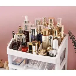 Organizer per cosmetici CLEAR / Trasparente - bianco