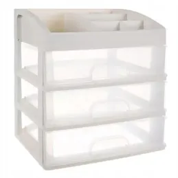Organizer per cosmetici CLEAR / Trasparente - bianco