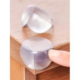Set di 4 protezioni angolari trasparenti per mobili