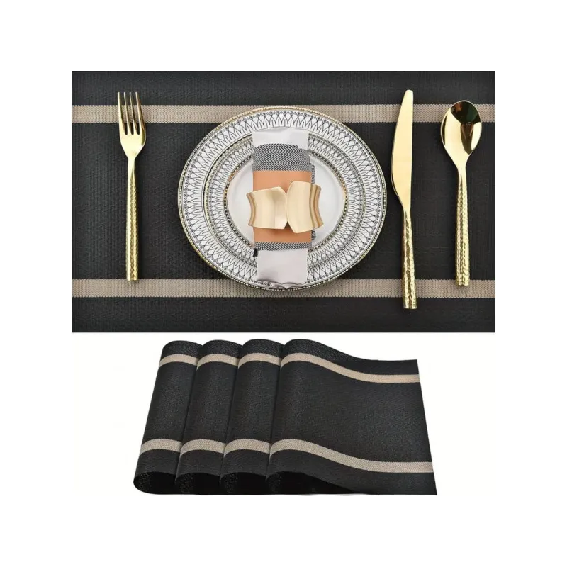 Tovaglietta GENIA 300 x 450 mm / Nero-oro