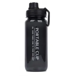 Borraccia sportiva FITTNESS 600 ml / Nero fumé