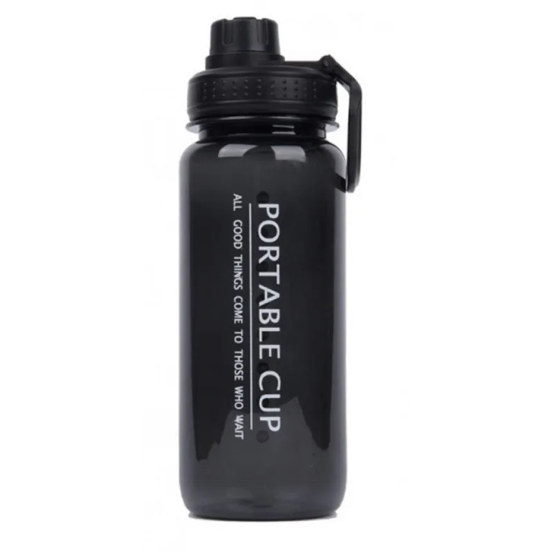 Borraccia sportiva FITTNESS 600 ml / Nero fumé