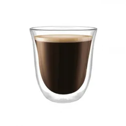Bicchiere termico da caffè GLANCE 220 ml / Trasparente