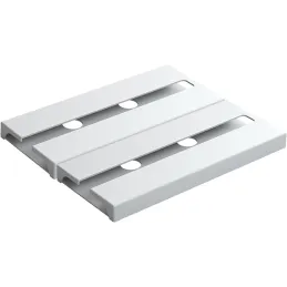 Set da 2 portabicchieri a fila singola MILENIUM / Bianco