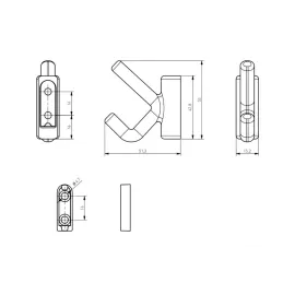 Appendiabiti VIDOX / Acciaio inox