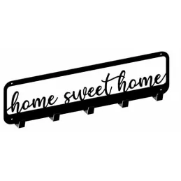 Appendino da parete HOME 3 / Nero opaco