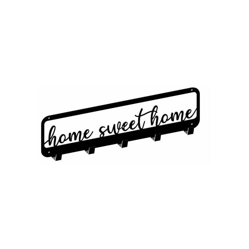 Appendino da parete HOME 3 / Nero opaco