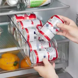 Organizzatore per lattine da frigorifero LUNIA / Trasparente