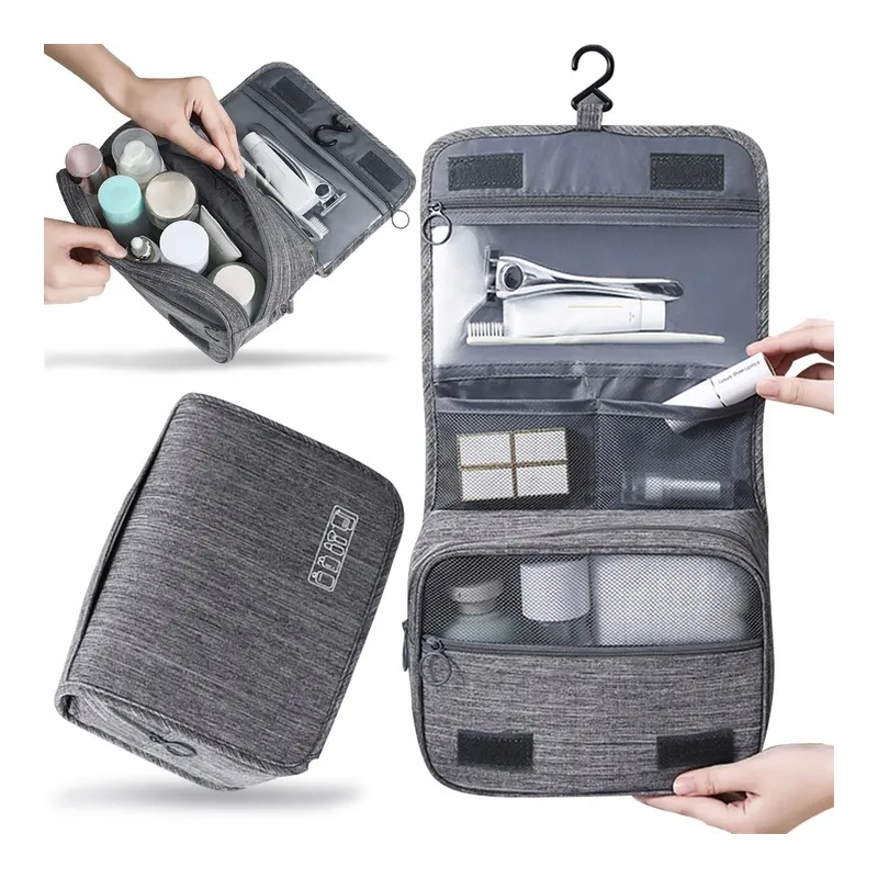 Organizer da viaggio per cosmetici CLEAR / Grigio