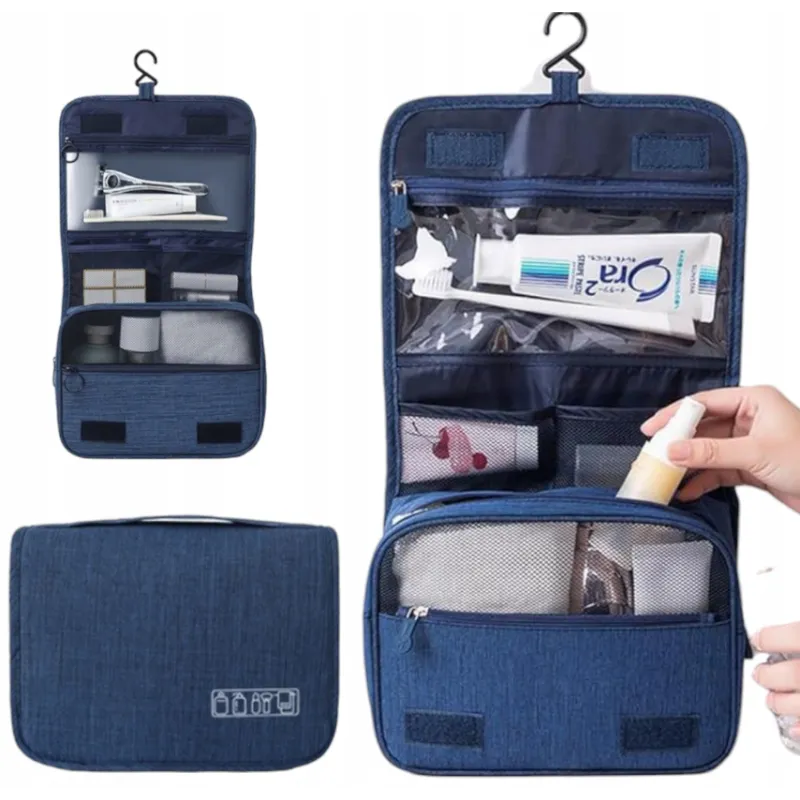 Organizer da viaggio per cosmetici CLEAR / Blu