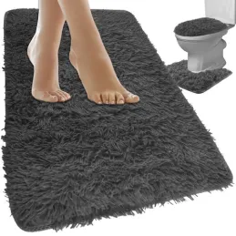 Set di 3 tappetini da bagno / Antracite
