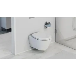 Sedile WC con chiusura ammortizzata / Bianco