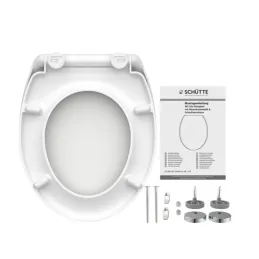 Sedile WC con chiusura ammortizzata / Bianco