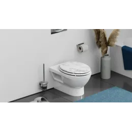 Sedile WC con chiusura ammortizzata / Marmo