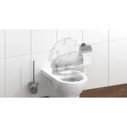 Sedile WC con chiusura ammortizzata / Marmo