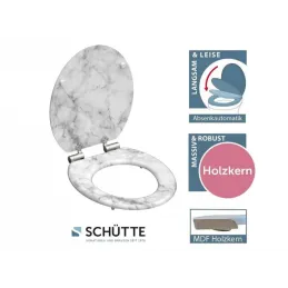 Sedile WC con chiusura ammortizzata / Marmo