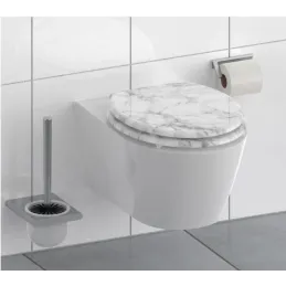 Sedile WC con chiusura ammortizzata / Marmo