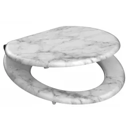 Sedile WC con chiusura ammortizzata / Marmo