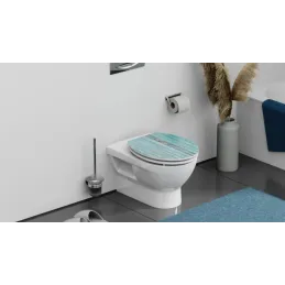 Sedile WC con chiusura ammortizzata / Blue wood