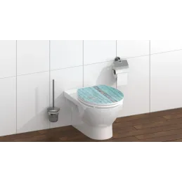 Sedile WC con chiusura ammortizzata / Blue wood