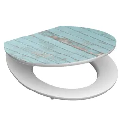 Sedile WC con chiusura ammortizzata / Blue wood