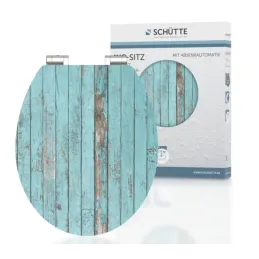 Sedile WC con chiusura ammortizzata / Blue wood