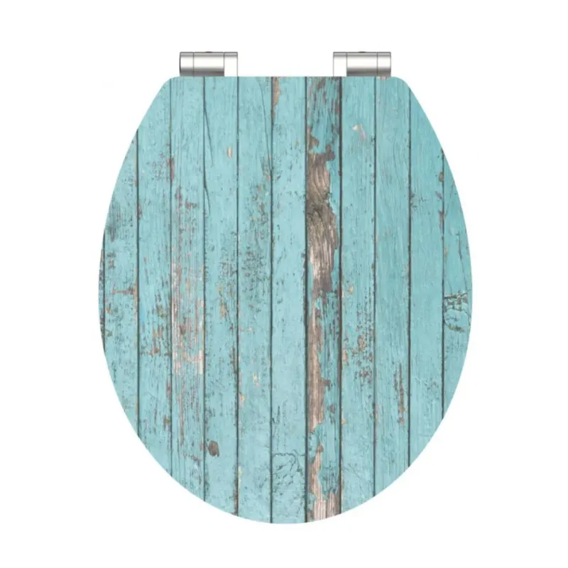 Sedile WC con chiusura ammortizzata / Blue wood