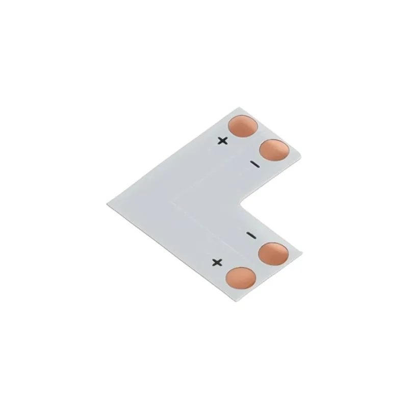 Connettore angolare per striscia LED da 10 mm