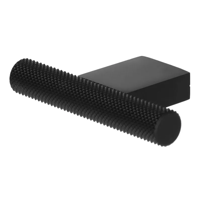 Pomolo a bottone TROX / Nero opaco
