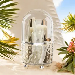 Organizer per pennelli e trucchi SMARAGD / Argento