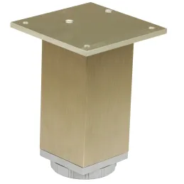 Piedino per mobili AMARETO 60 mm / Acciaio inox dorato