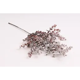Ramo artificiale SNOW EUKALYPTUS 570 mm / Bordeaux