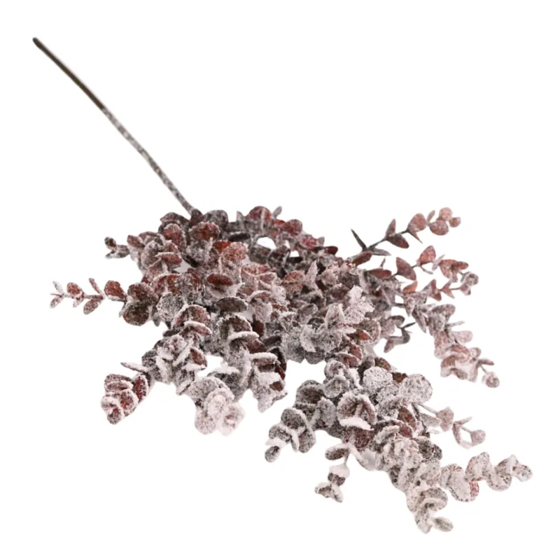 Ramo artificiale SNOW EUKALYPTUS 570 mm / Bordeaux