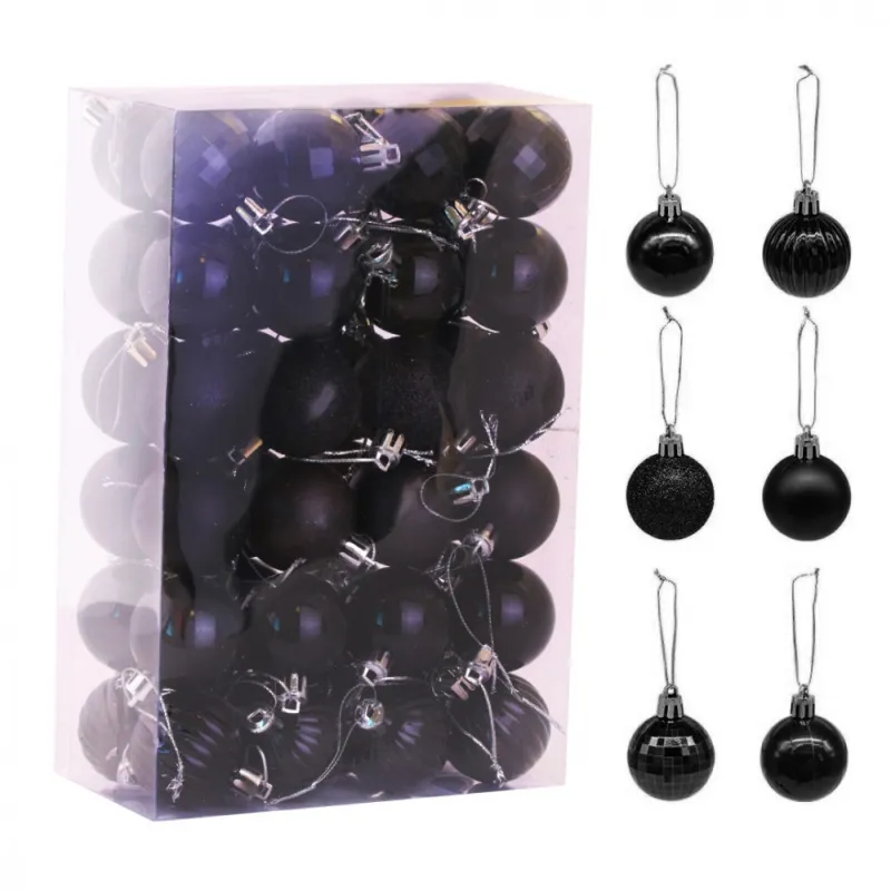 SET da 48 decorazioni natalizie GRUM / Nero