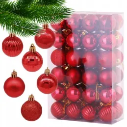 SET da 48 pezzi di decorazioni natalizie GRUM / Rosso