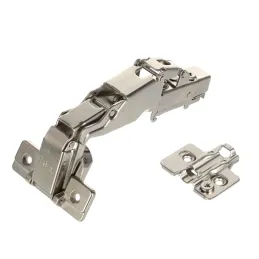 Cerniera integrata a 165° per apertura senza maniglia CLIP con piastra di montaggio 3D