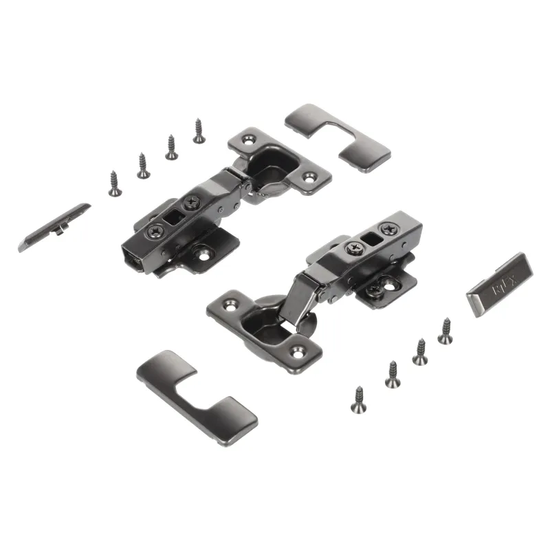 Set di 2 cerniere a scodellino CLIP con ammortizzatore e basetta EUROPE / Antracite