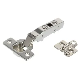 Cerniera a scatto CLIP con ammortizzazione e piastra 3D