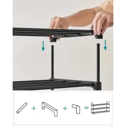 Portascarpe EKKO LINE LONG / Nero opaco