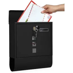 Cassetta postale ALANOS / Nero opaco
