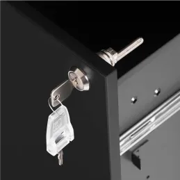 Cassettiera da ufficio con rotelle GARDO LUX 390 / Nera