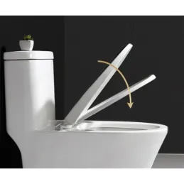 Sedile WC UNIVERSAL con chiusura ammortizzata / Bianco