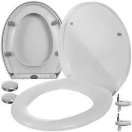 Sedile WC UNIVERSAL con chiusura ammortizzata / Bianco