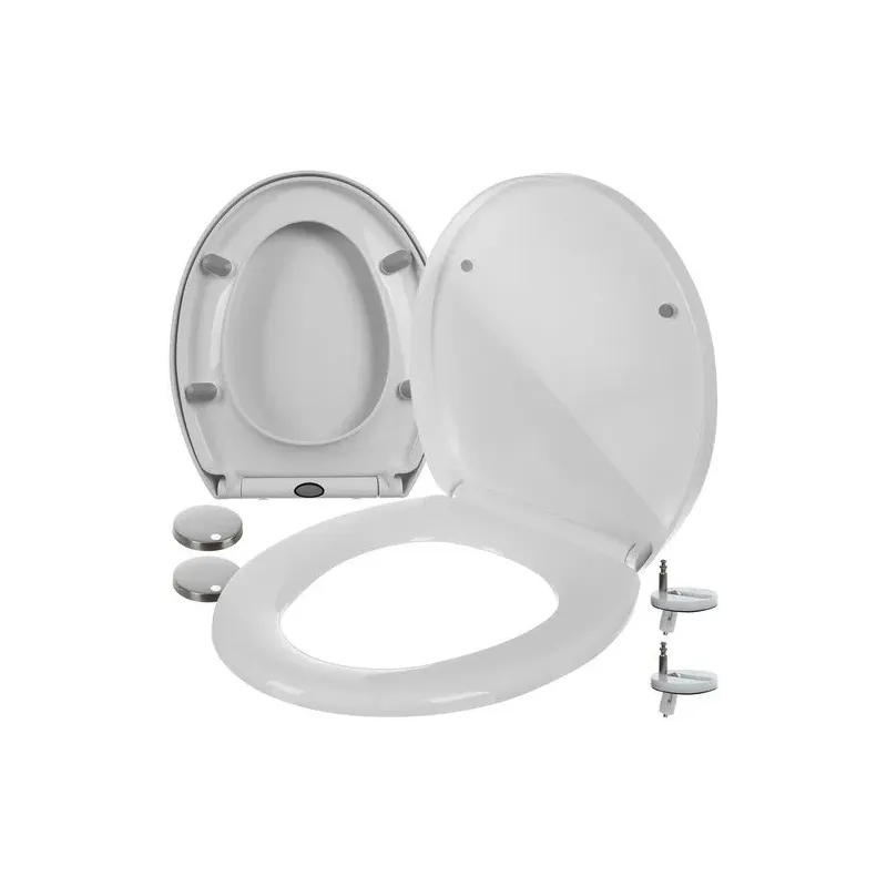 Sedile WC UNIVERSAL con chiusura ammortizzata / Bianco