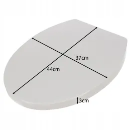 Sedile WC UNIVERSAL con chiusura ammortizzata / Bianco